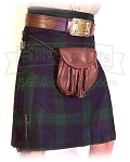 Wool Heavyweight Kilt: Black Watch Tartan